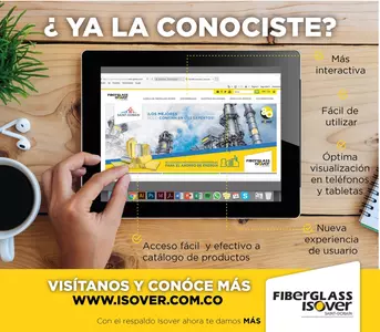 SITIO WEB DE FIBERGLASS ISOVER: INNOVACIÓN Y SOSTENIBILIDAD AL ALCANCE DE LOS PROFESIONALES